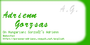 adrienn gorzsas business card